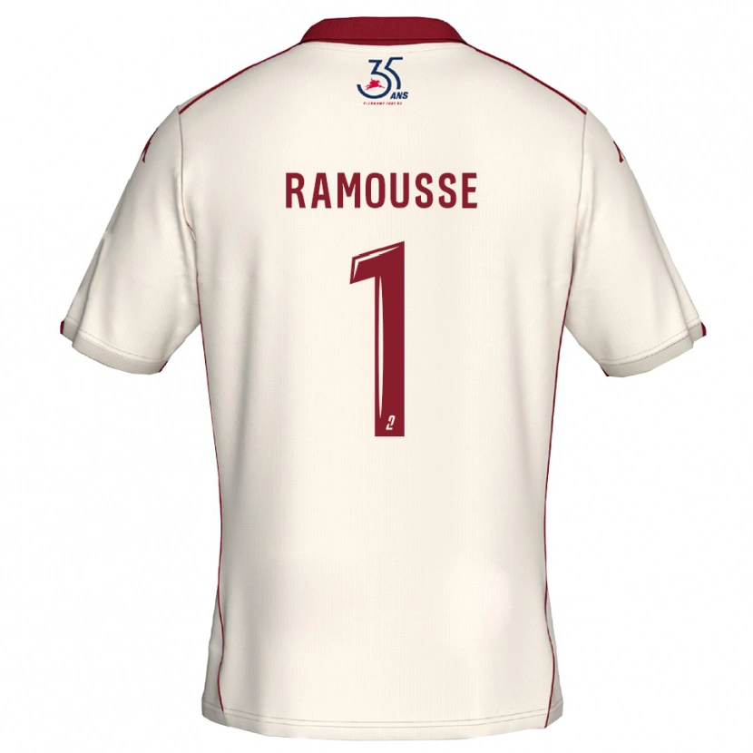 DanxenメンズThéo Ramousse#1白 バーガンディアウェイシャツ2025/26ジャージーユニフォーム