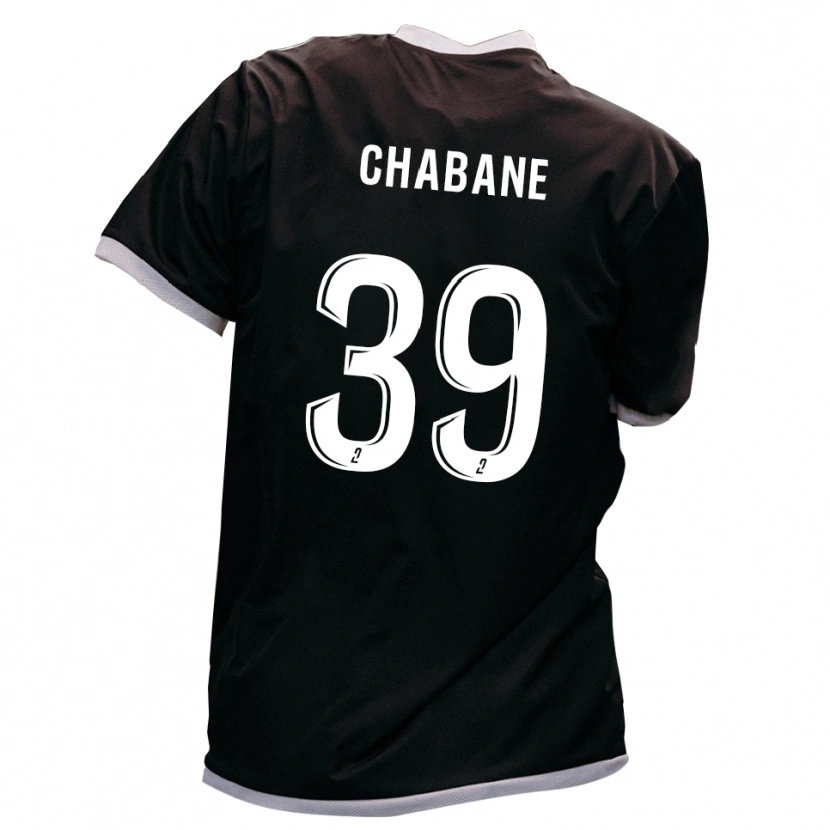 DanxenメンズAmine Chabane#39黒 金アウェイシャツ2025/26ジャージーユニフォーム
