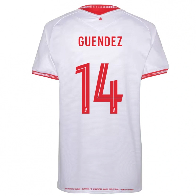DanxenメンズMattheo Guendez#14黒 赤アウェイシャツ2025/26ジャージーユニフォーム