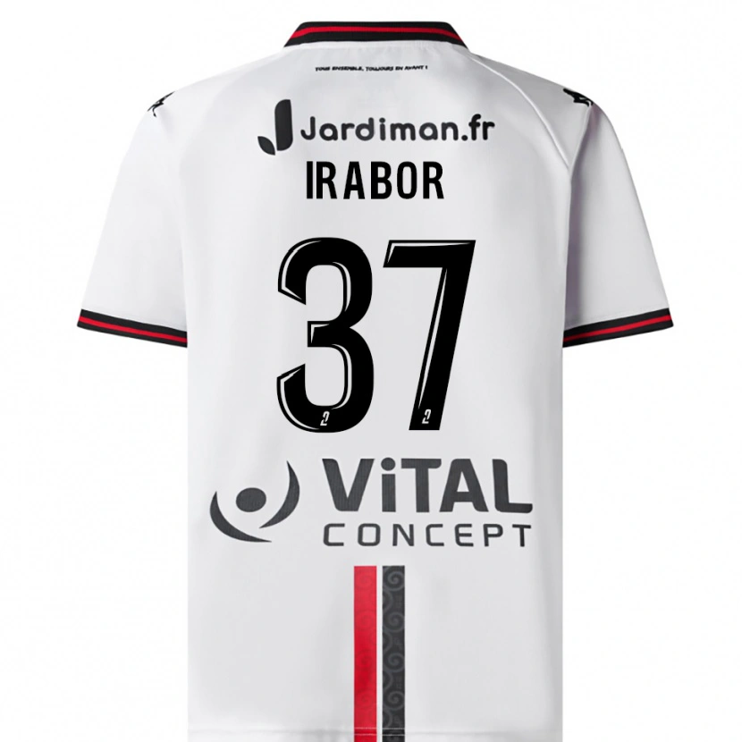 Danxenメンズブラウン・イラボール#37白 赤アウェイシャツ2025/26ジャージーユニフォーム