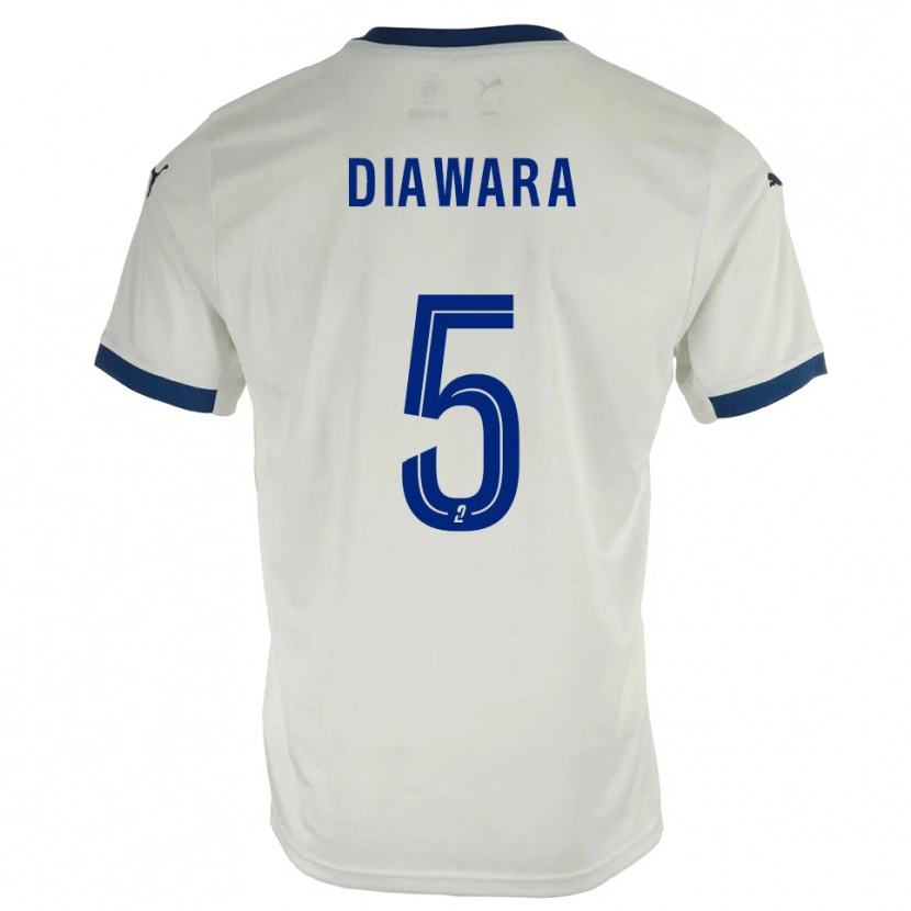 DanxenメンズSankhoun Diawara#5白 青アウェイシャツ2025/26ジャージーユニフォーム