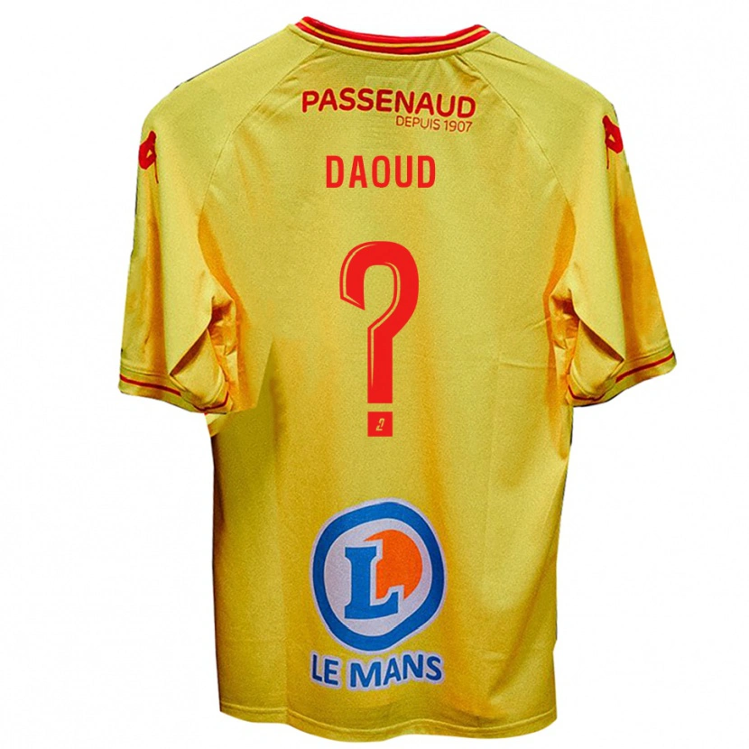 DanxenメンズYanis Daoud#0黄アウェイシャツ2025/26ジャージーユニフォーム