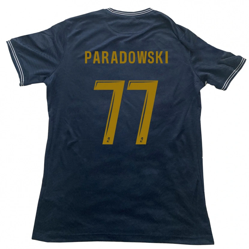 DanxenメンズTao Paradowski#77紺 金アウェイシャツ2025/26ジャージーユニフォーム