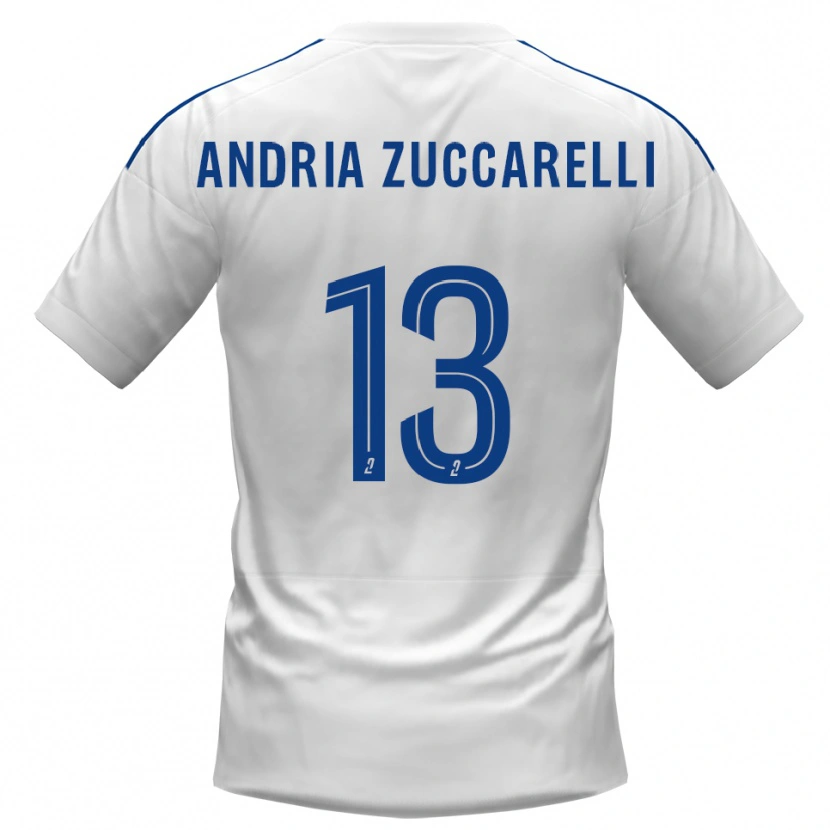 DanxenメンズCarlu Andria Zuccarelli#13白 青アウェイシャツ2025/26ジャージーユニフォーム