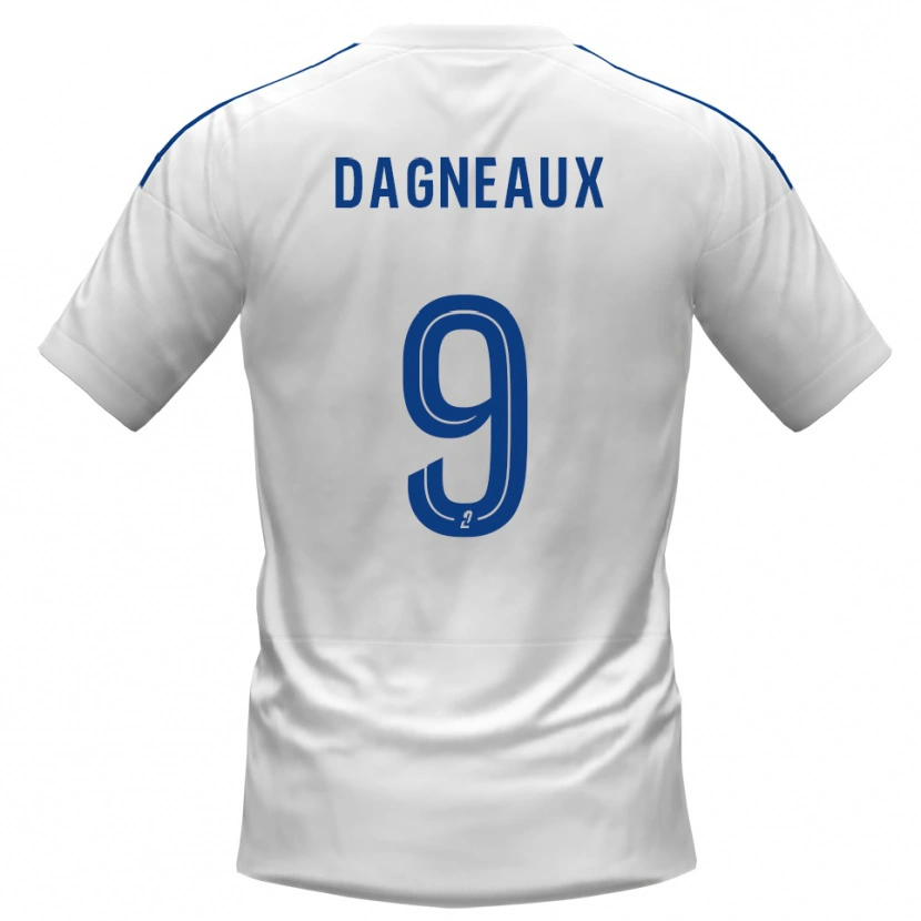 DanxenメンズCharlie Dagneaux#9白 青アウェイシャツ2025/26ジャージーユニフォーム