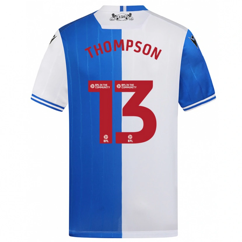 DanxenレディースLuke Thompson#13青 白ホームシャツ2025/26ジャージーユニフォーム