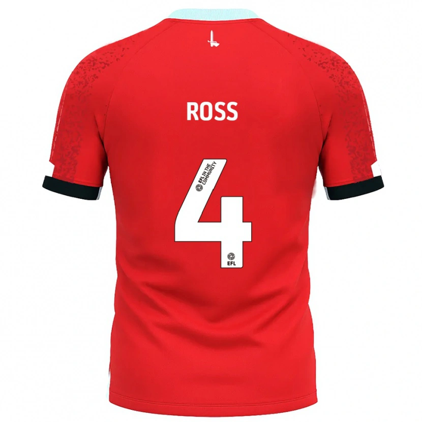 Danxenレディースミア・ソフィー・ロス#4赤 白ホームシャツ2025/26ジャージーユニフォーム