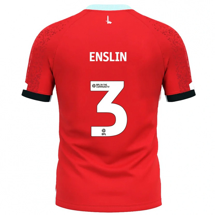 DanxenレディースKai Enslin#3赤 白ホームシャツ2025/26ジャージーユニフォーム