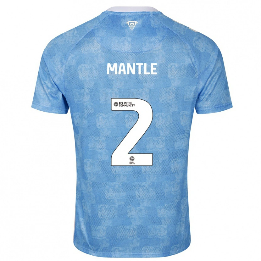 DanxenレディースDavid Mantle#2水色 白ホームシャツ2025/26ジャージーユニフォーム