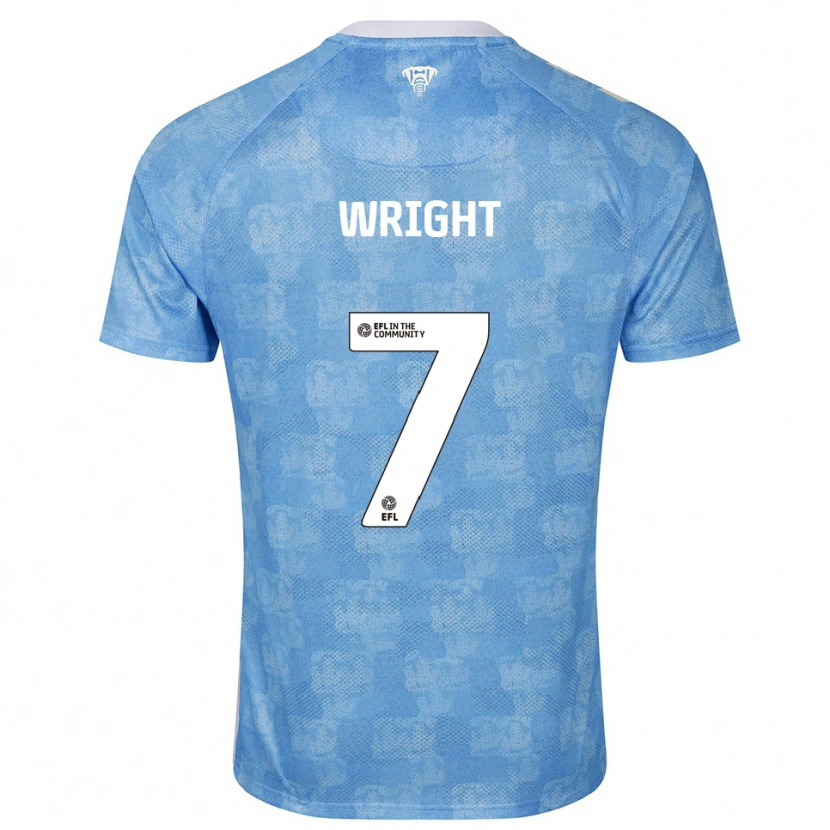 DanxenレディースAlfie Wright#7水色 白ホームシャツ2025/26ジャージーユニフォーム