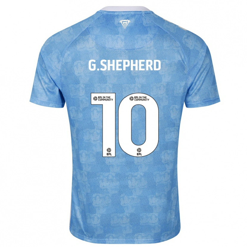 DanxenレディースGeorge Shepherd#10水色 白ホームシャツ2025/26ジャージーユニフォーム