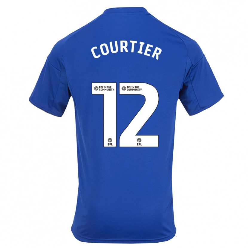 DanxenレディースBen Courtier#12青 金ホームシャツ2025/26ジャージーユニフォーム