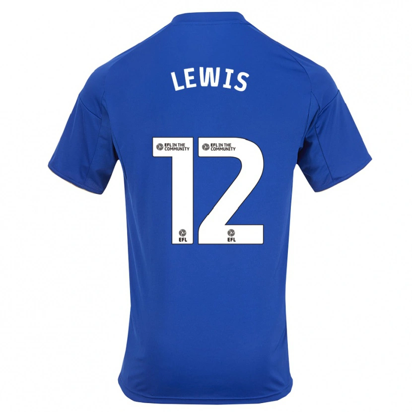 DanxenレディースWilliam Lewis#12青 金ホームシャツ2025/26ジャージーユニフォーム
