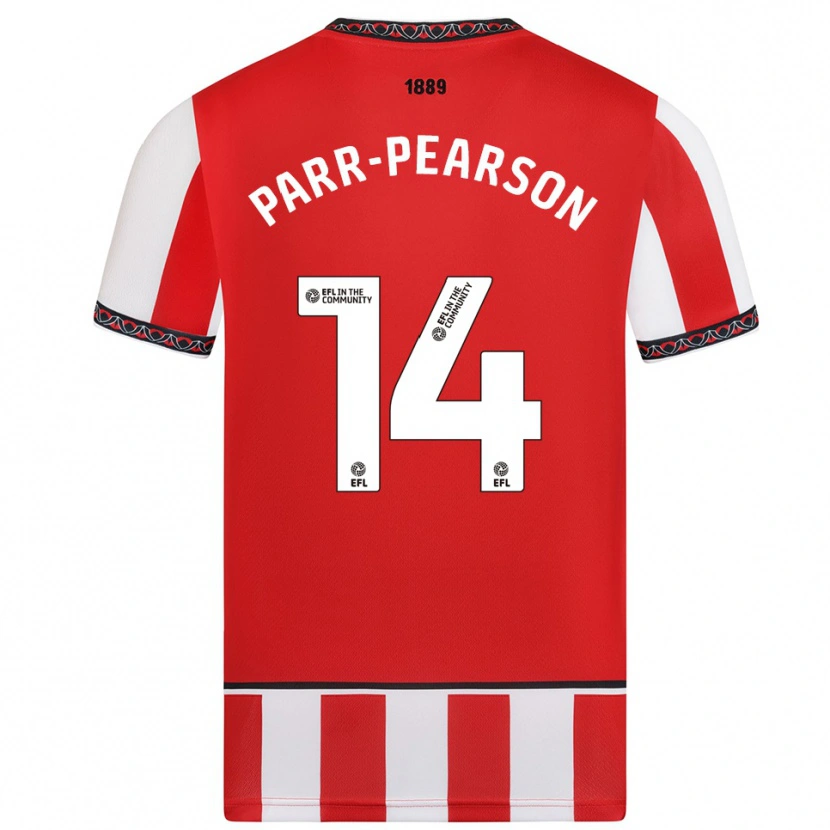 DanxenレディースMarley Parr-Pearson#14赤 白ホームシャツ2025/26ジャージーユニフォーム