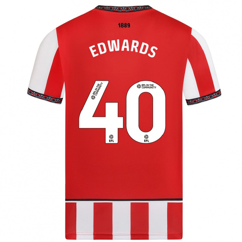 DanxenレディースLiv Edwards#40赤 白ホームシャツ2025/26ジャージーユニフォーム