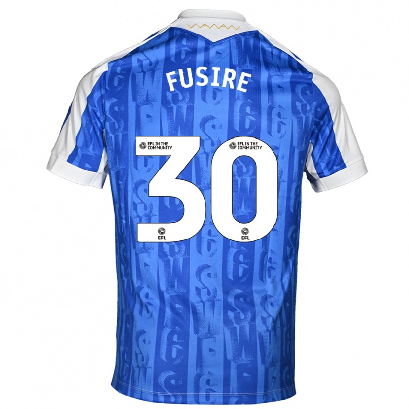 Danxenレディースショーン・フューザー#30青 白ホームシャツ2025/26ジャージーユニフォーム