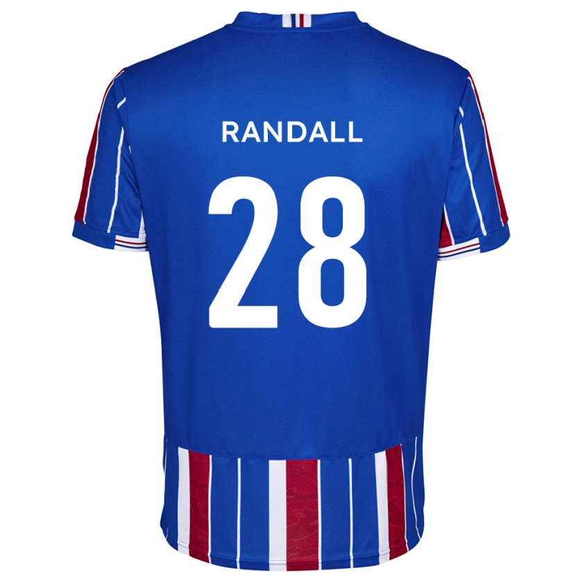 DanxenレディースThomas Randall#28青 赤 白ホームシャツ2025/26ジャージーユニフォーム