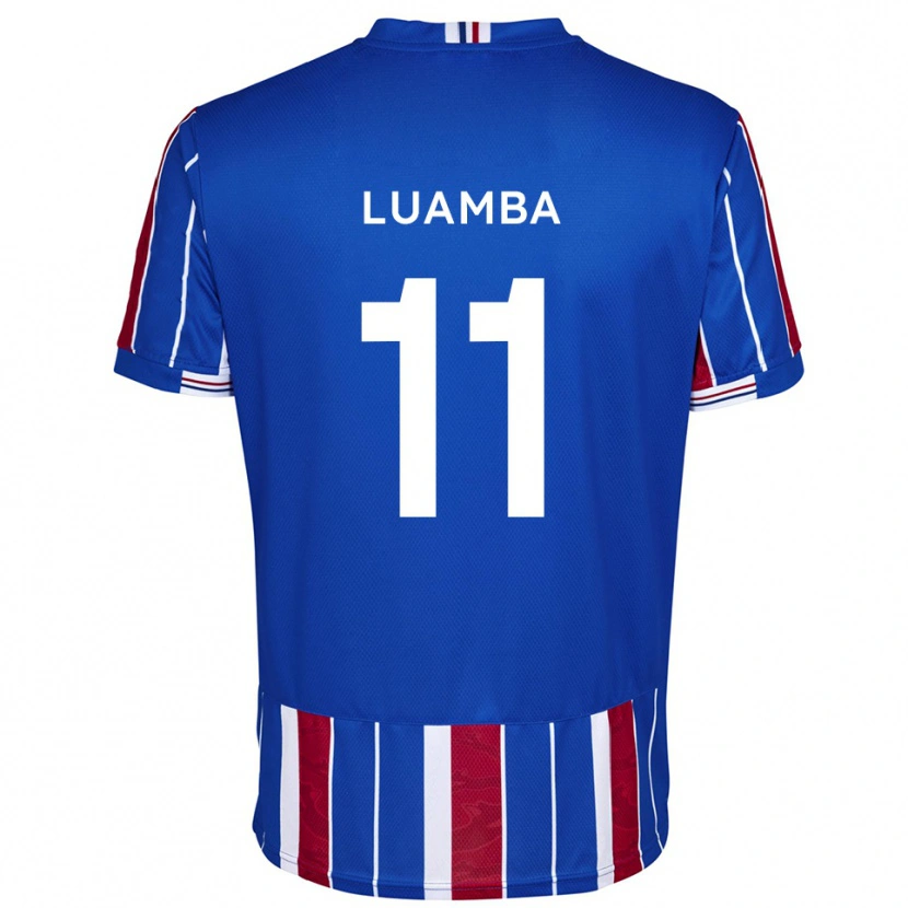 DanxenレディースJunior Luamba#11青 赤 白ホームシャツ2025/26ジャージーユニフォーム