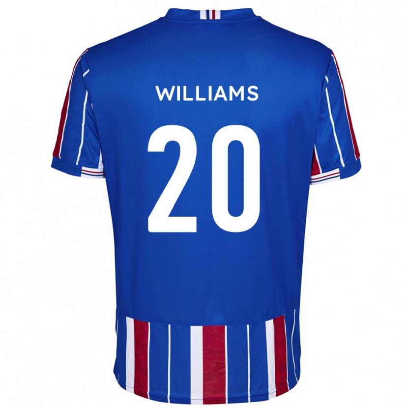 DanxenレディースBen Williams#20青 赤 白ホームシャツ2025/26ジャージーユニフォーム