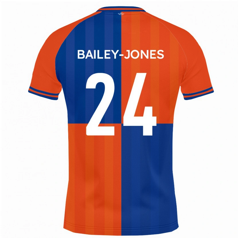 DanxenレディースWilliam Bailey-Jones#24オレンジ ロイヤルブルーホームシャツ2025/26ジャージーユニフォーム