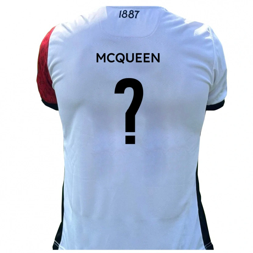DanxenレディースCameron Mcqueen#0赤 白ホームシャツ2025/26ジャージーユニフォーム