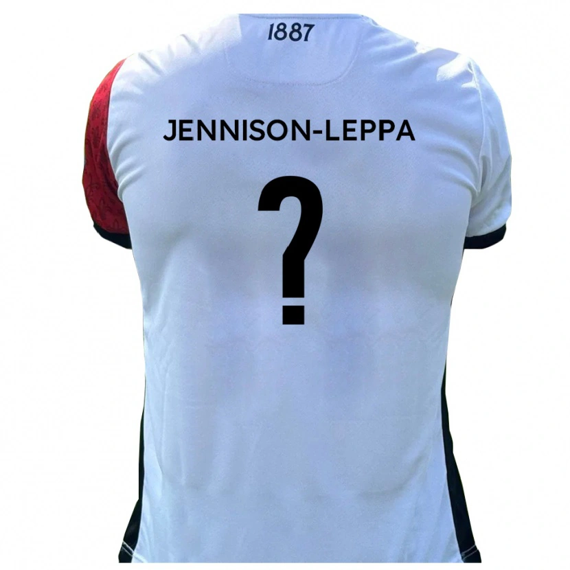 DanxenレディースJoel Jennison-Leppa#0赤 白ホームシャツ2025/26ジャージーユニフォーム