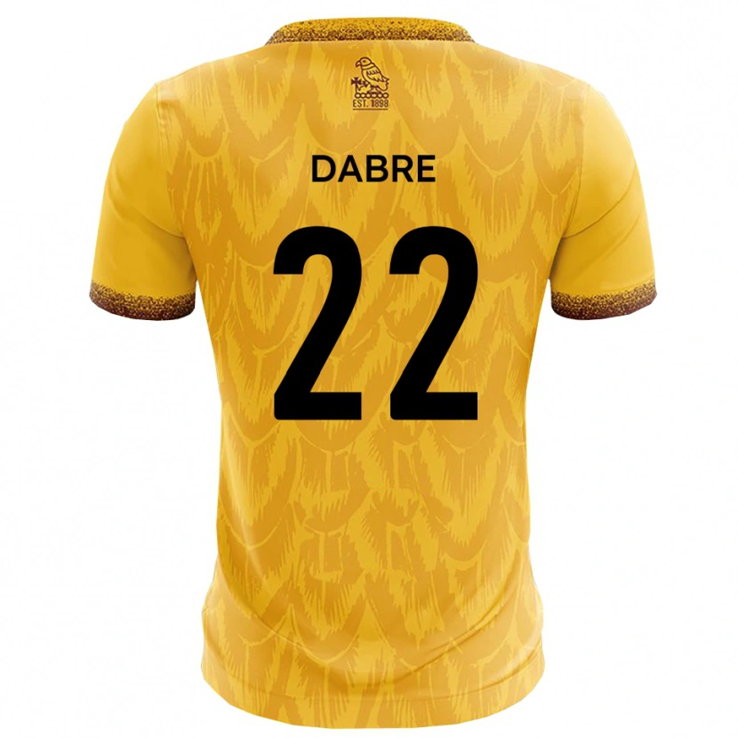 DanxenレディースMo Dabre#22黄 茶ホームシャツ2025/26ジャージーユニフォーム