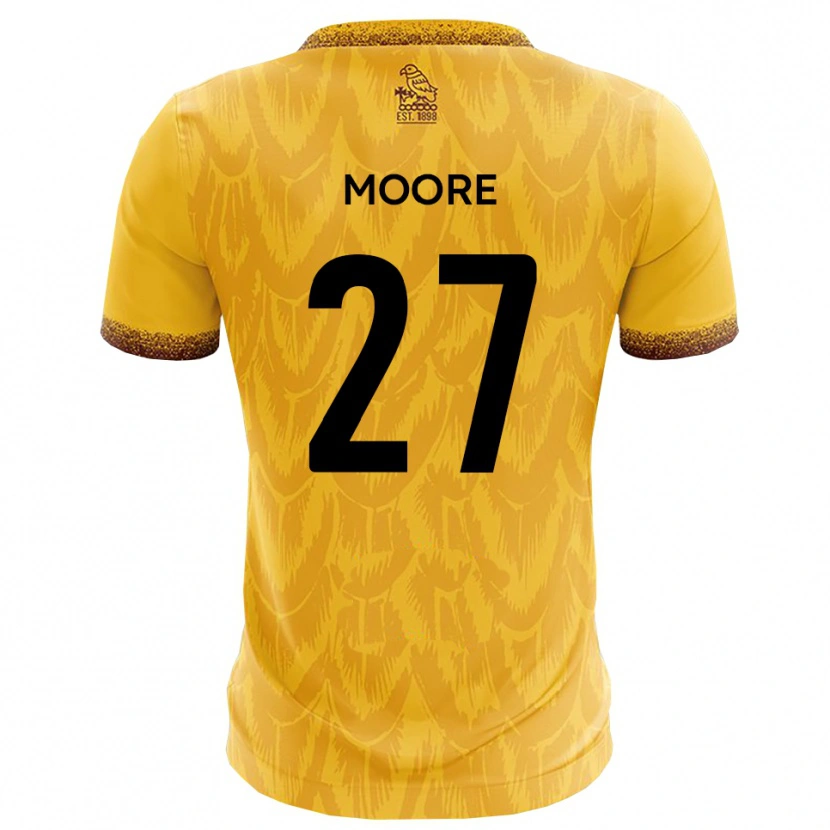 DanxenレディースLiam Moore#27黄 茶ホームシャツ2025/26ジャージーユニフォーム