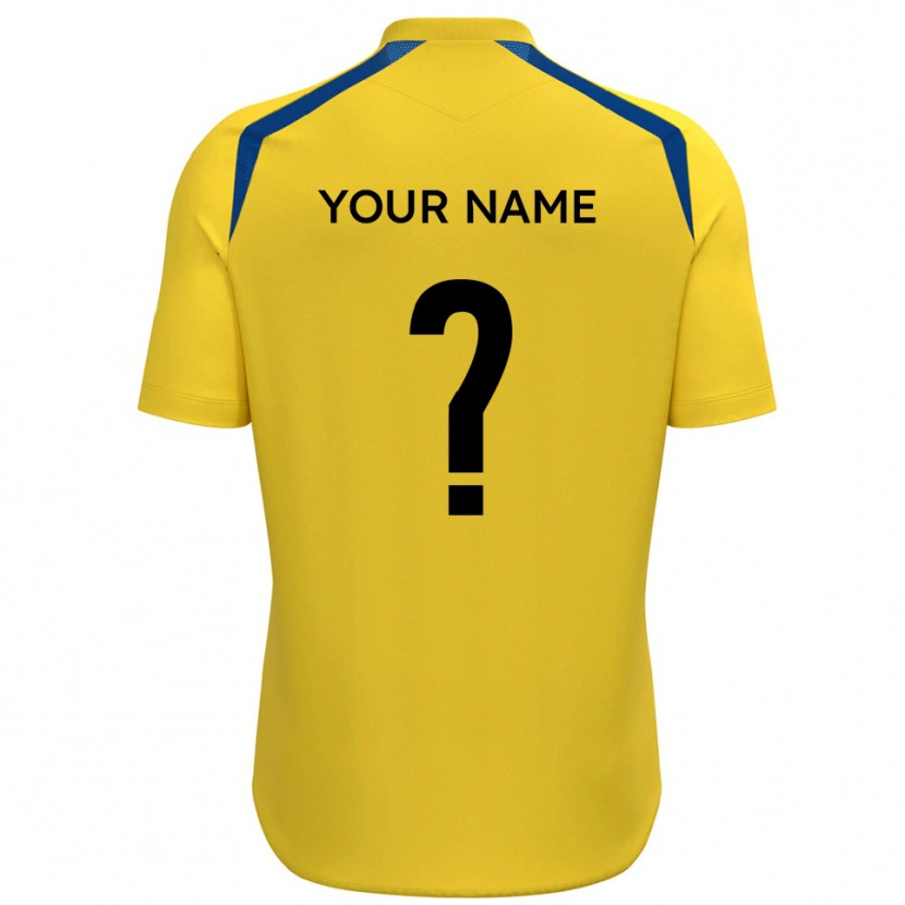 Danxenレディースあなたの名前#0黄 青ホームシャツ2025/26ジャージーユニフォーム