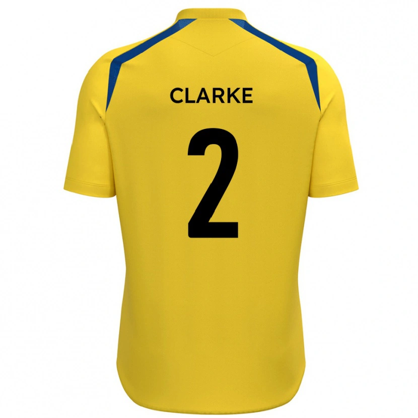 DanxenレディースJames Clarke#2黄 青ホームシャツ2025/26ジャージーユニフォーム