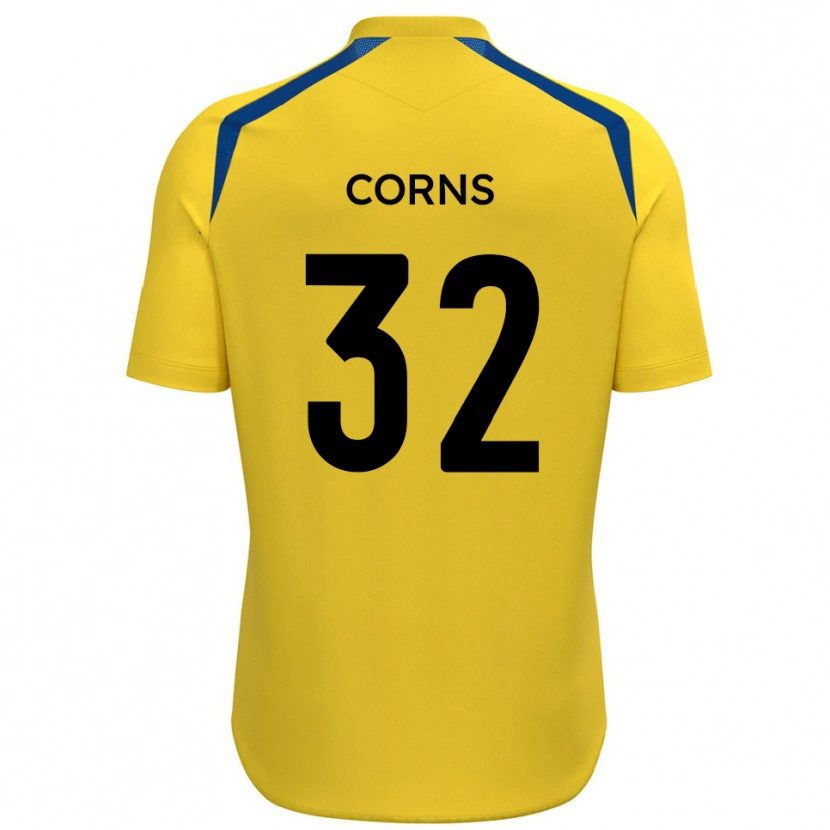 DanxenレディースBilly Corns#32黄 青ホームシャツ2025/26ジャージーユニフォーム