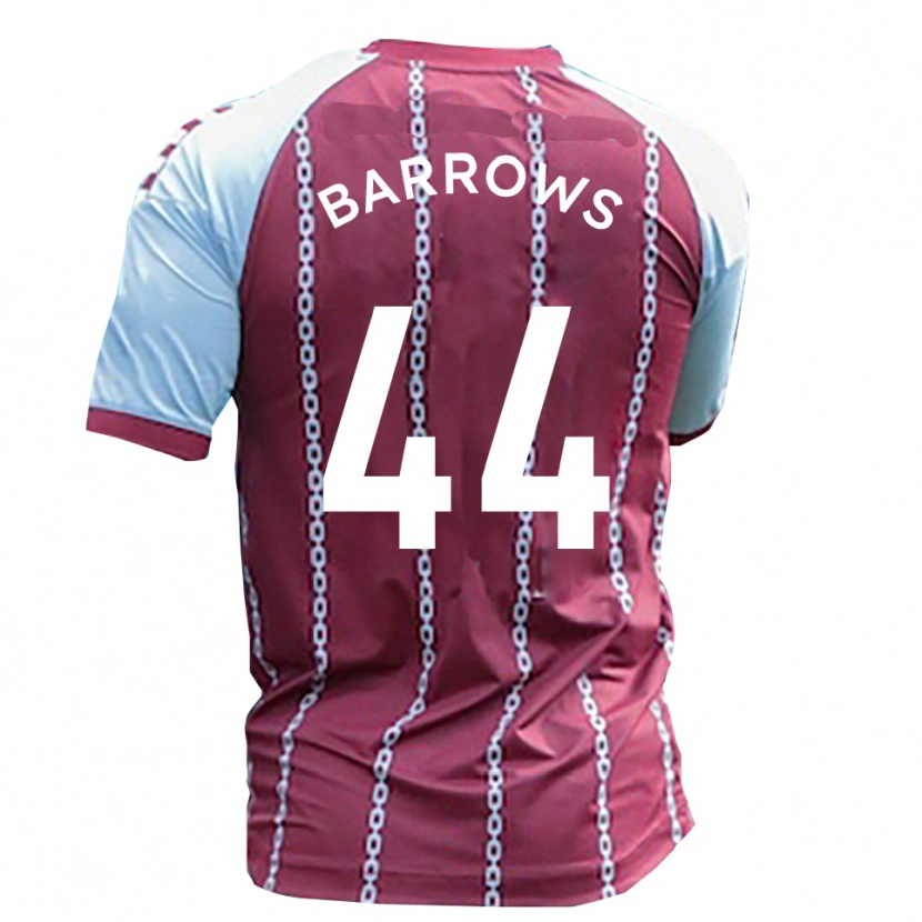 Danxenレディースロス・バロウズ#44水色 錆赤ホームシャツ2025/26ジャージーユニフォーム