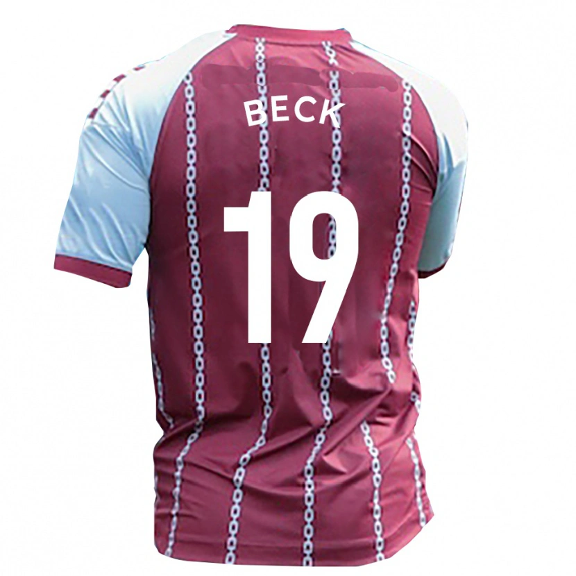 DanxenレディースMark Beck#19水色 錆赤ホームシャツ2025/26ジャージーユニフォーム