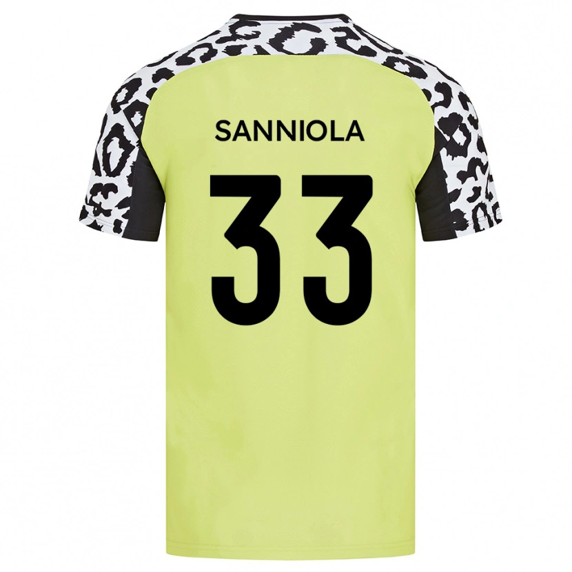 DanxenレディースKeon Sanniola#33蛍光黄ホームシャツ2025/26ジャージーユニフォーム