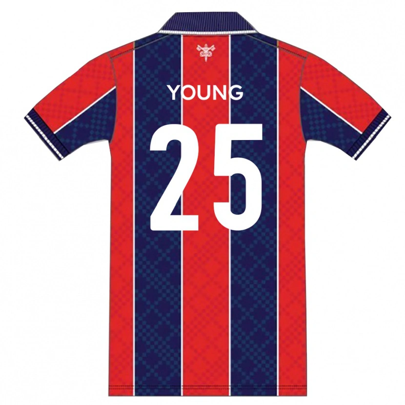 DanxenレディースReggie Young#25赤 紺ホームシャツ2025/26ジャージーユニフォーム