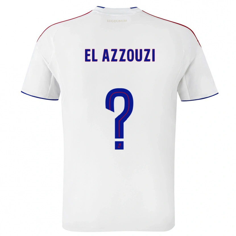 DanxenレディースNourdine El Azzouzi#0白 赤ホームシャツ2025/26ジャージーユニフォーム