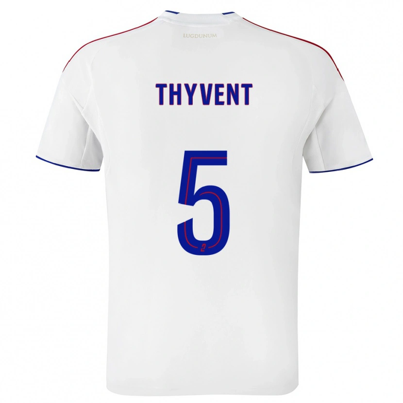 DanxenレディースEstéban Thyvent#5白 赤ホームシャツ2025/26ジャージーユニフォーム