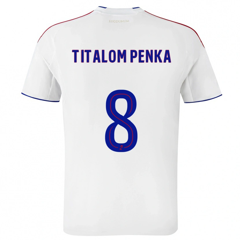 DanxenレディースEdwin Titalom Penka#8白 赤ホームシャツ2025/26ジャージーユニフォーム