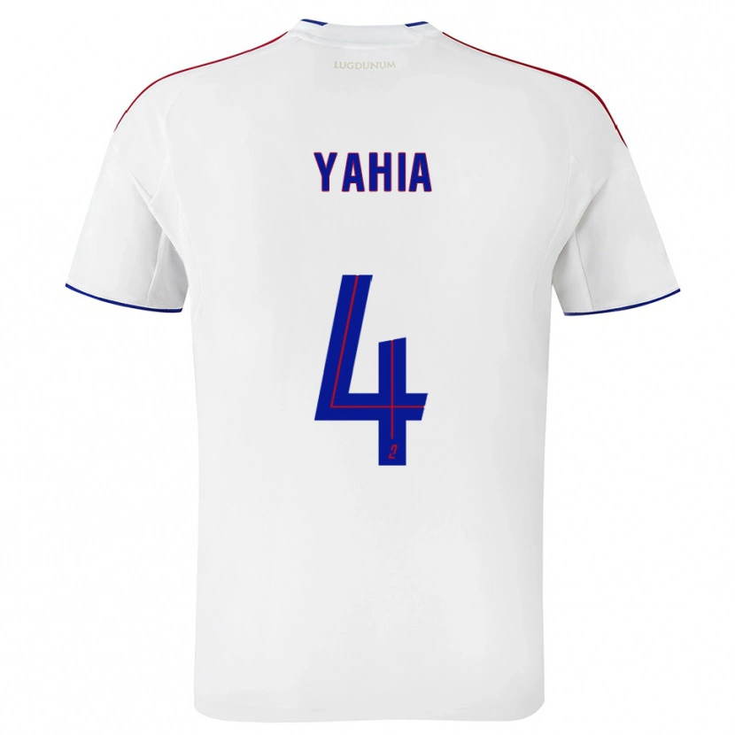 DanxenレディースKelyan Yahia#4白 赤ホームシャツ2025/26ジャージーユニフォーム