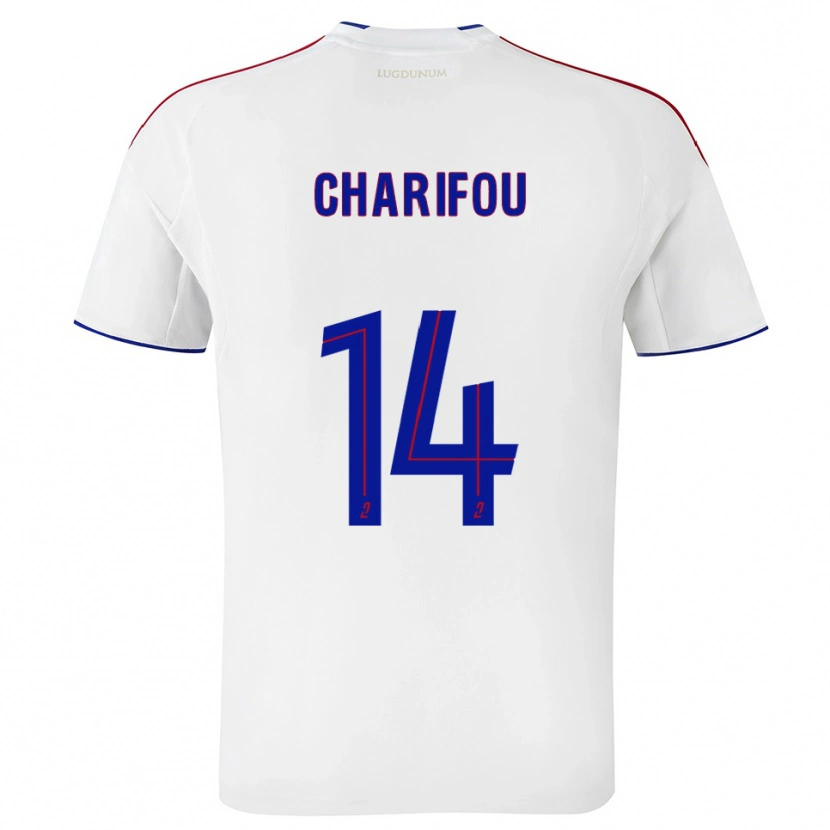 DanxenレディースImdad Charifou#14白 赤ホームシャツ2025/26ジャージーユニフォーム