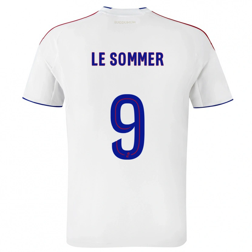 Danxenレディースウジェニー・ルソメ#9白 赤ホームシャツ2025/26ジャージーユニフォーム