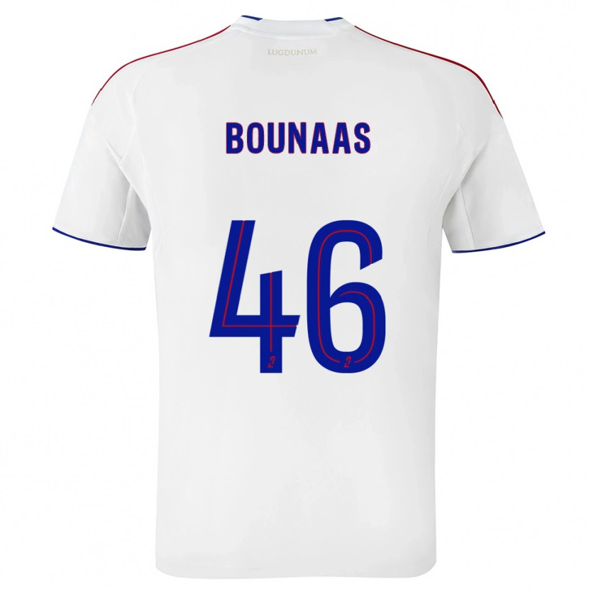 Danxenレディースイドリス・ブナース#46白 赤ホームシャツ2025/26ジャージーユニフォーム