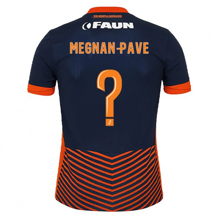 DanxenレディースLacine Megnan-Pave#0ミッドナイトブルー オレンジホームシャツ2025/26ジャージーユニフォーム