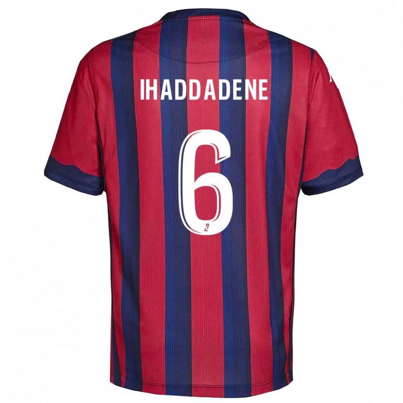 DanxenレディースIlan Ihaddadene#6バーガンディ 紺ホームシャツ2025/26ジャージーユニフォーム