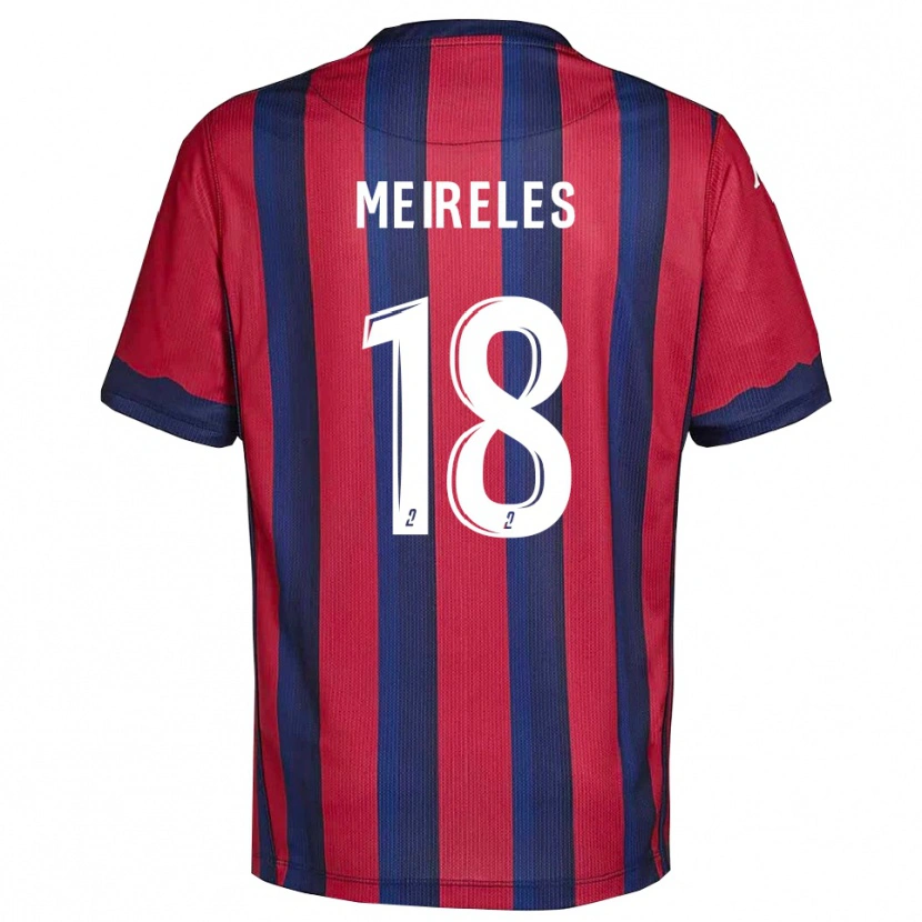 DanxenレディースAndreia Meireles#18バーガンディ 紺ホームシャツ2025/26ジャージーユニフォーム