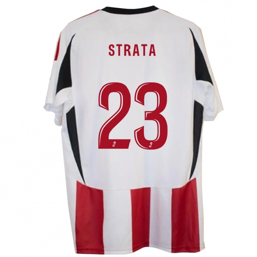 Danxenレディーストニー・ストラータ#23赤 青ホームシャツ2025/26ジャージーユニフォーム