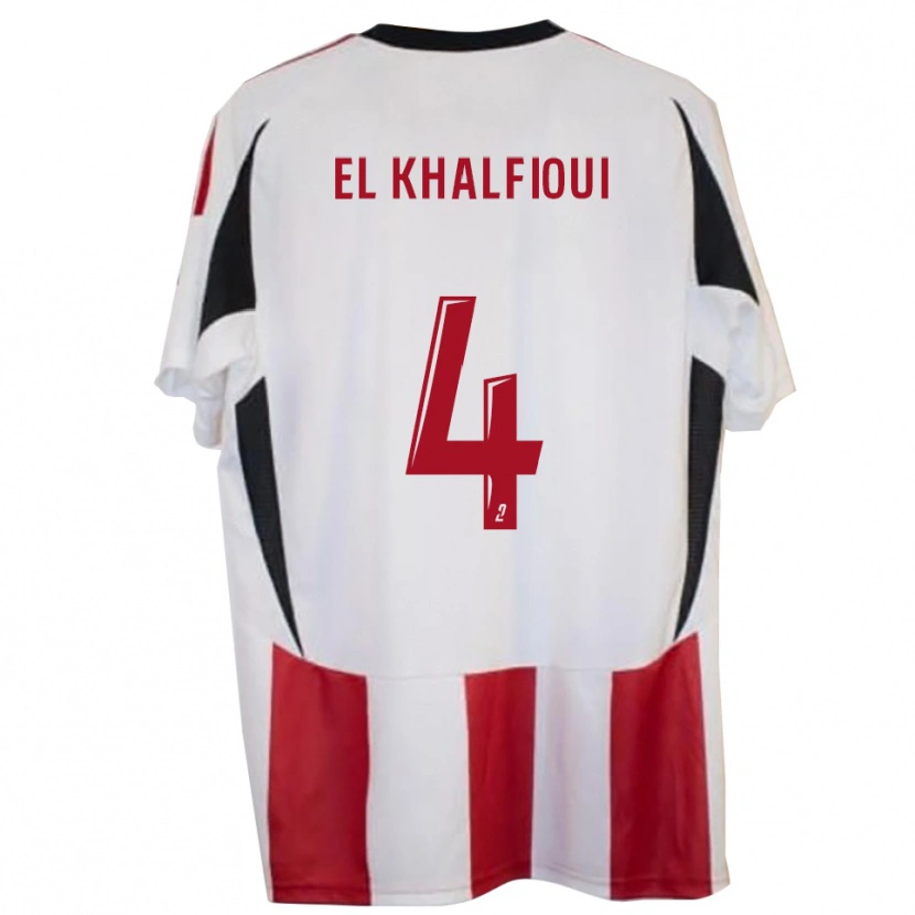 DanxenレディースMehdi El Khalfioui#4赤 青ホームシャツ2025/26ジャージーユニフォーム