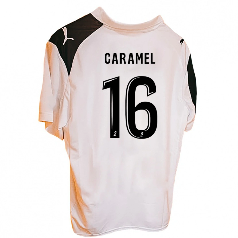 DanxenレディースNicolas Caramel#16黒 白ホームシャツ2025/26ジャージーユニフォーム