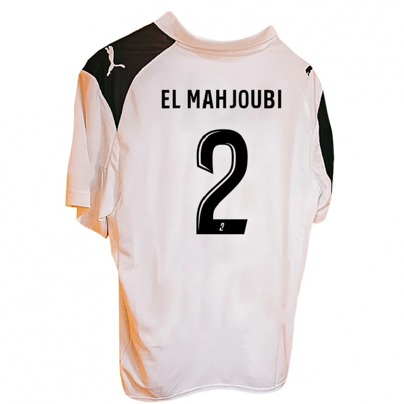 DanxenレディースDjibril El Mahjoubi#2黒 白ホームシャツ2025/26ジャージーユニフォーム