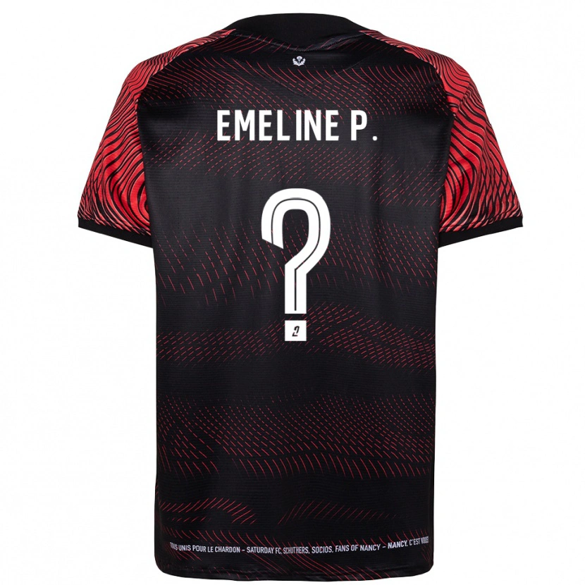 DanxenレディースEmeline Poirel#0白 赤ホームシャツ2025/26ジャージーユニフォーム